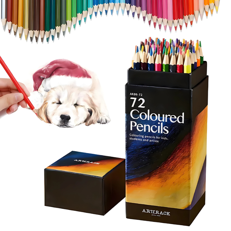 ColorMax® – Set Profesional de 72 Lápices de Colores Suaves, Vivos y Resistentes para Dibujar, Pintar y Colorear ✏️🎨