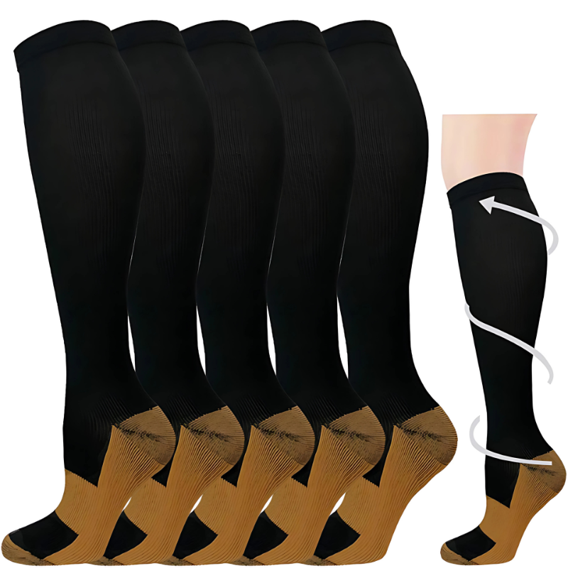 EnergiSock™ Pack 3 Calcetines de Compresión Punta Abierta  – Alivio, Soporte y Comodidad Todo el Día 🧦