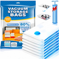 SpaceGuard® Pack 5 Bolsas Organizadoras al Vacíos + Bomba Manual 🧳🧼 – Ahorra Espacio y Protege tu Ropa Fácilmente